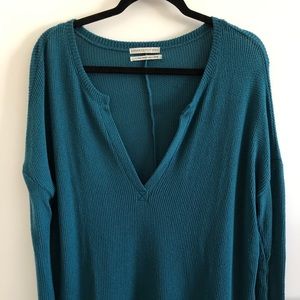 Urban outfitters long sleeve with a deep V front